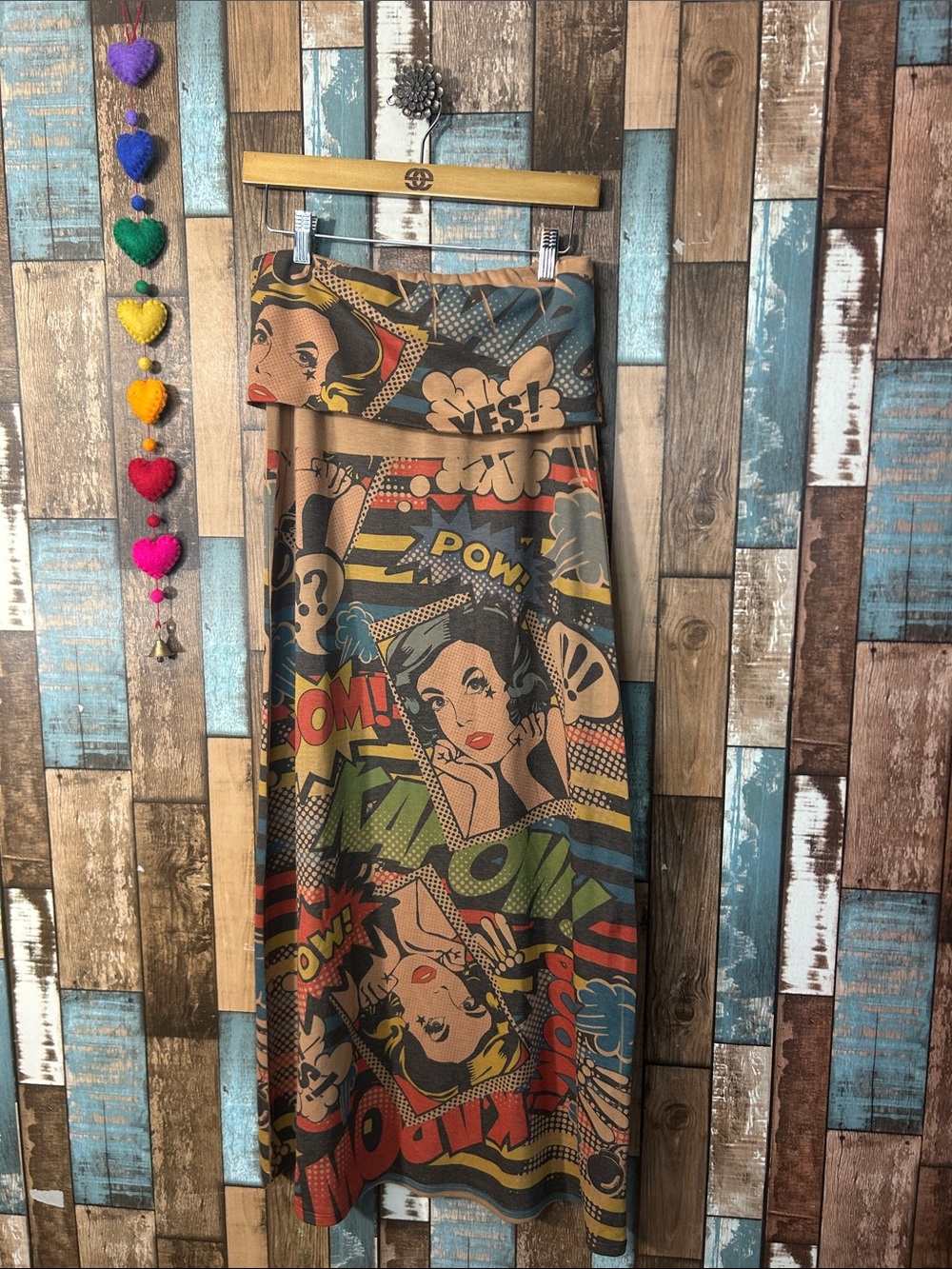 Casa Lee Sage Pop-Art Maxi Skirt